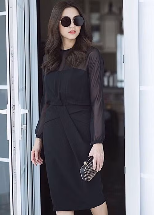 Tăng Thanh Hà thỉnh thoảng xuất hiện với vai trò người mẫu ảnh. Ảnh: FBNV