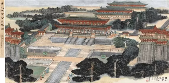 Đơn cử chính là Tử Cấm Thành, 3 điện chính (Thái Hòa điện, Trung Hòa điện, Bảo Hòa điện) nằm trên một đường thẳng trung tâm nối liền.