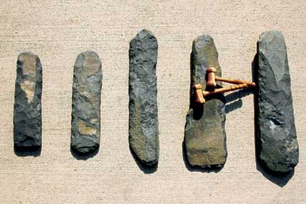 Đợt khai quật khảo cổ đó đã thu thập 42 thanh đoạn đàn đá trong tầng văn hóa nguyên thủy, là di chỉ cư trú của người cổ ven sông.