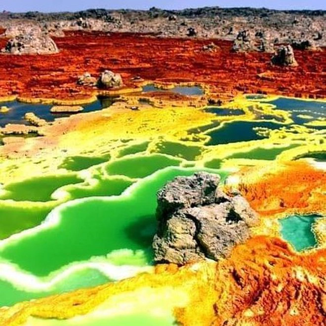 Các nhà nghiên cứu đã xác nhận sự vắng mặt của các loài vi khuẩn trong những vùng nước nồng độ muối, axit đậm đặc và nhiệt độ cao tại cánh đồng địa nhiệt Dallol ở Ethiopia.