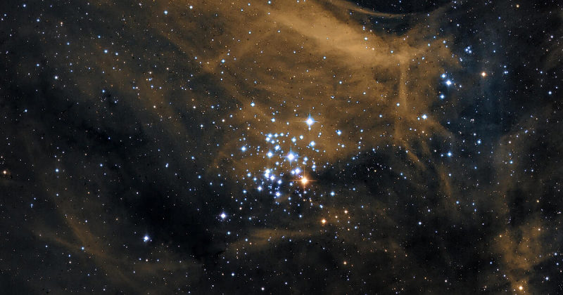 Tổng cộng các cụm sao sáng chói này chứa hơn 6.000 ngôi sao trẻ hình thành cùng thời gian, chí mới 7-25 triệu năm tuổi. Chúng được đem đối chiếu với các ngôi sao khác còn trẻ hơn mà Chandra đã ghi nhận trước đó, khoảng 500.000 tuổi.