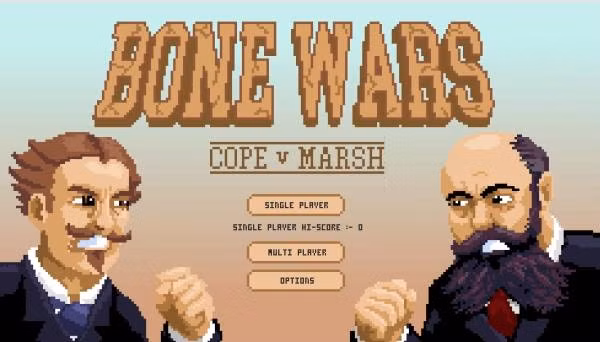 Othniel Charles Marsh, nhà cổ sinh vật học tại Bảo tàng Peabody tại Đại học Yale, và Edward Drinker Cope, người làm việc tại Học viện Khoa học Tự nhiên ở Philadelphia, Penn, bắt đầu quen nhau một cách thân thiện, nhưng nhanh chóng trở nên thù địch với nhau.