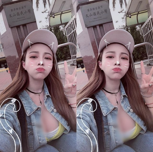 Khi không phải làm việc, Trương Ngữ Hân cũng thường xuyên chọn trang phục gợi cảm.