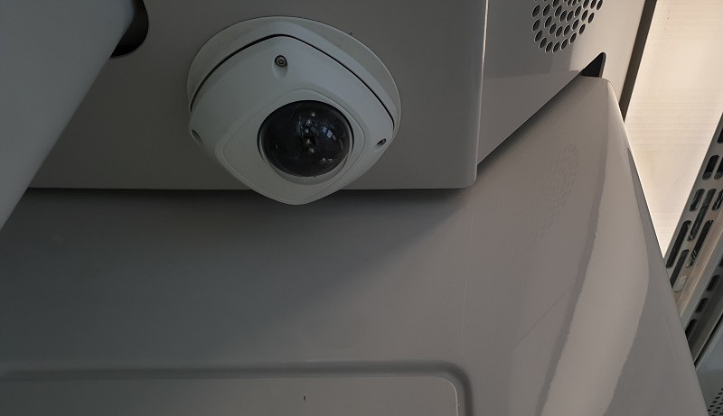 Hệ thống camera giám sát bên trong đoàn tàu.