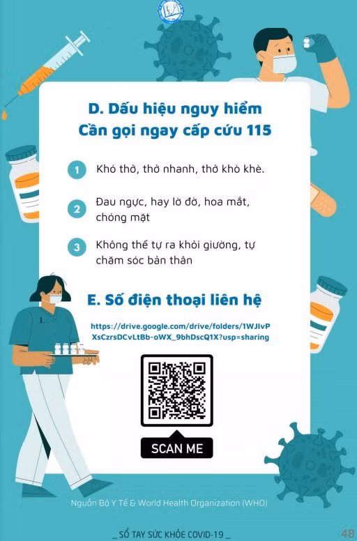 Theo nguồn: "Sổ tay sức khỏe Covid-19" - Đại học Y dược thành phố Hồ Chí Minh
