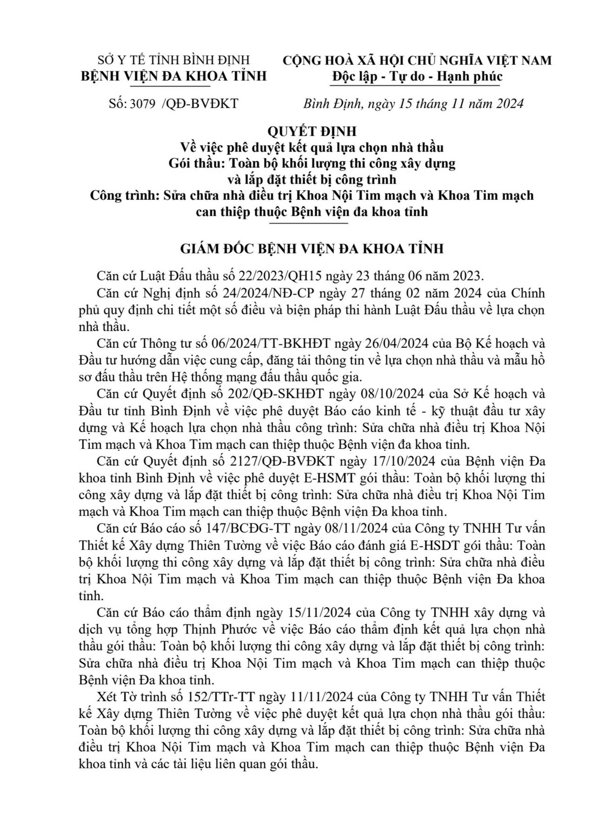 Ai sẽ thi công gói sửa chữa hơn 11 tỷ tại BV Đa Khoa Bình Định? - Hình 2 Ai se thi cong goi sua chua hon 11 ty tai BV Da Khoa Binh Dinh?-Hinh-2