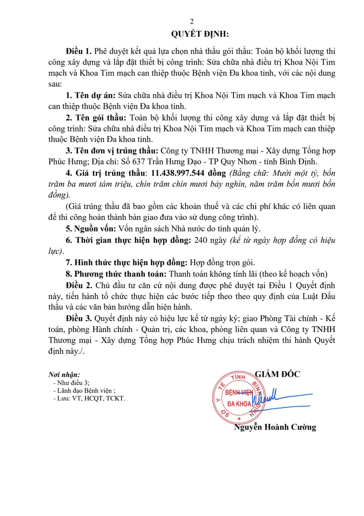 Ai sẽ thi công gói sửa chữa hơn 11 tỷ tại BV Đa Khoa Bình Định? - Hình 3 Ai se thi cong goi sua chua hon 11 ty tai BV Da Khoa Binh Dinh?-Hinh-3