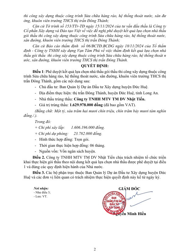 Long An: Goi thau sua chua Truong THCS thi tran Dong Thanh da co chu-Hinh-2