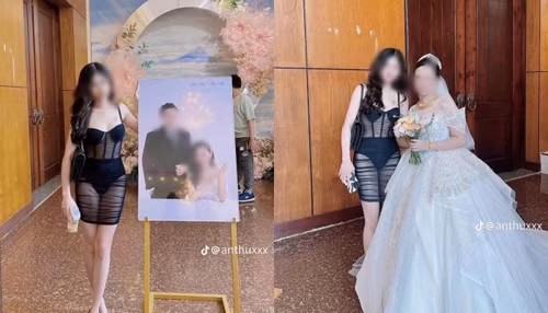 Mọi người cho rằng, đám cưới không chỉ có những bạn trẻ mà còn có mặt người lớn tuổi như ông bà, cô chú bác, trẻ nhỏ. Ăn mặc hở hang như vậy thể hiện sự thiếu tôn trọng người khác, không nể mặt cô dâu, chú rể.