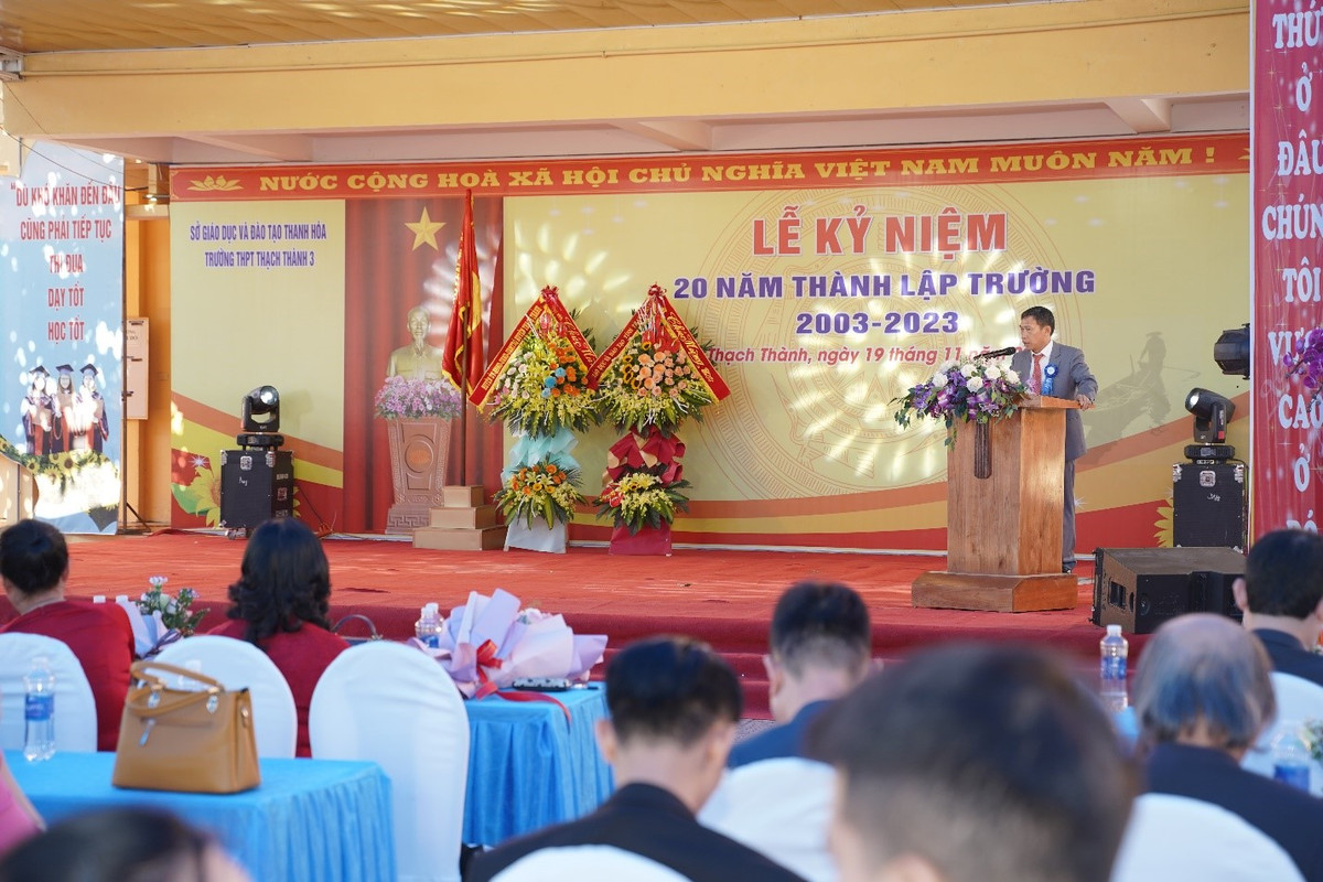 Thanh Hóa:Trường THPT Thạch Thành 3 kỷ niệm 20 năm thành lập Thanh Hoa:Truong THPT Thach Thanh 3 ky niem 20 nam thanh lap