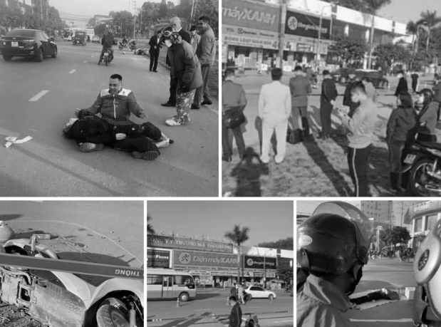 Bac Giang: Xe may va cham o to dau keo, nguoi phu nu tu vong