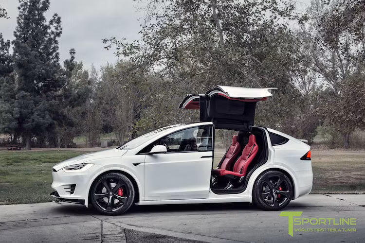 Dù có nội và ngoại thất được thay đổi, tuy nhiên T Sportline vẫn "bó tay" không thể nâng cấp được hệ động lực chạy điện vốn đã rất mạnh mẽ của Model X. Phiên bản cao cấp nhất của chiếc xe là P90D với gói "Ludicrous Speed Package" gồm động cơ điện 295 mã lực ở trục trước và 503 mã lực ở trục sau, cho tổng công suất lên tới 798 mã lực và đạt 0-100 km/h chỉ trong 3,8 giây - ngang với nhiều mẫu xe thể thao và siêu xe chạy xăng.