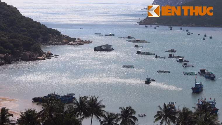 Một cảnh quan không thể bỏ qua đó là vịnh Vĩnh Hy, ôm trọn vườn quốc gia Núi Chúa từ lâu đã trở thành nơi trú bão của những đoàn thuyền tấp nập ngày đêm ra khơi đánh cá. Vịnh Vĩnh Hy còn nhiều nét hoang sơ hùng vĩ với những bãi cát trắng bao quanh, lý tưởng cho du khách thích khám phá những khung cảnh thiên nhiên hoang sơ đầy thơ mộng. 