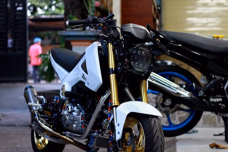 Chỉ sử dụng những phụ tùng được thiết kế dành riêng cho MSX125 từ các hãng tên tuổi và nhập từ Nhật, biker tại Bạc Liêu đã có trong tay bản độ Honda MSX125 đơn giản nhưng cực "chất". Ước tính, chủ xe đã phải bỏ ra số tiền có thể lên tới con số trăm triệu cho những đồ chơi "hàng khủng" nằm trên xe.