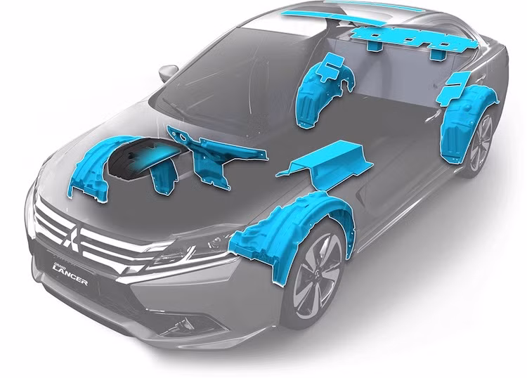 Mọi phiên bản của xe đều sở hữu động cơ 1.8l 4 xi-lanh SOHC MIVEC nạp khí tự nhiên 140 PS/176 Nm, kết hợp với hộp số tự động vô cấp INVECS-II CVT. Xe có mức tiêu thụ trung bình 15,7 km/l. So với phiên bản cũ, Grand Lancer cũng được cách âm tốt hơn, ngoại trừ phiên bản giá rẻ vẫn giữ nguyên.