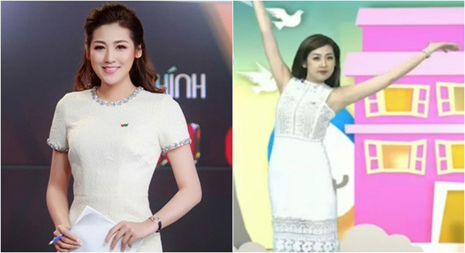 Do sự cố kỹ thuật phần quảng cáo lại bị mất và khoảnh khắc “nhảy nhót” của cô lọt lên sóng truyền hình.