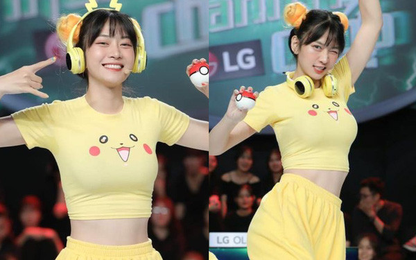 Thời gian qua, hot girl này bất ngờ nổi lên khi tham gia chương trình Nhanh như chớp. Thay vì ủng hộ, phần lớn khán giả lại "ném đá" về trang phục bó sát mà cô nàng mặc lên sóng.