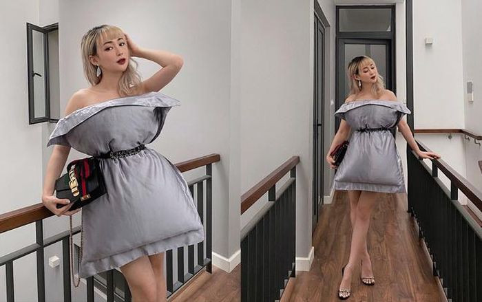 Với hashtag #quarantinepillowchallenge hay #pillowchallenge, thử thách biến gối thành váy đã trở thành từ khóa hot trên mạng xã hội.
