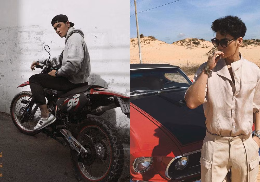 Trên trang cá nhân của chàng trai, dù xuất hiện bên xe sang, check-in nhà hàng xịn nhưng anh chàng cũng rất giản dị, kiệm lời.