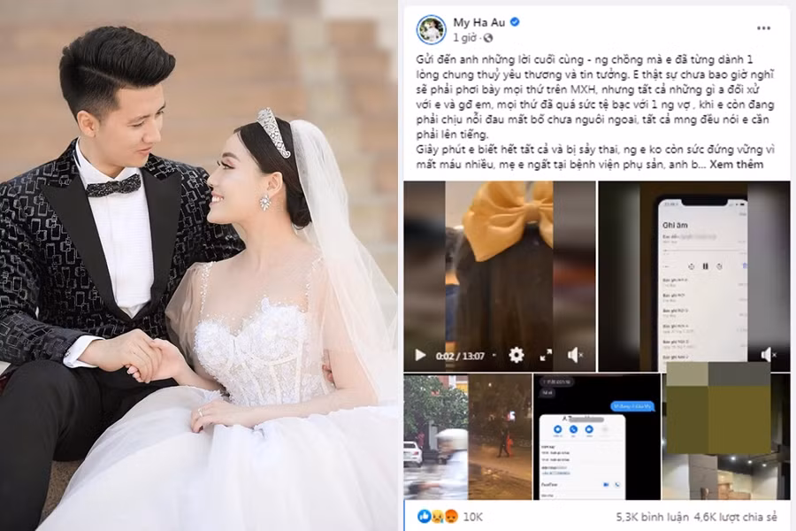 Trong năm 2020 vừa qua, nữ giảng viên Âu Hà My và người chồng Nguyễn Trọng Hưng là đề tài tốn không ít giấy mực của truyền thông lẫn sự bàn tán của cư dân mạng liên quan đến việc ly hôn.