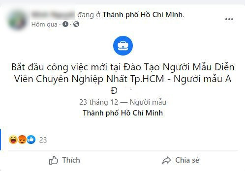 Sau hơn 3 tháng lặn mất tăm, cách đây ít ngày cô tiểu tam tên M.N trong vụ đánh ghen phố Lý Nam Đế tiết lộ chuyện đang làm người mẫu trên trang cá nhân. Theo đó, cô gái này khoe rằng mình đã Nam tiến và đang bắt đầu công việc người mẫu tại một trung tâm đào tạo chuyên nghiệp. Ảnh: Chụp màn hình