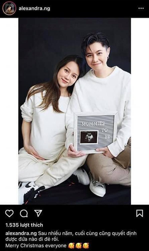 Về phần mình, tình đồng tính của An Nguy cũng thông báo tin vui theo phong cách cực "lầy lội" trên trang cá nhân Instagram: "Sau nhiều năm, cuối cùng cũng quyết định được đứa nào đi đẻ rồi".