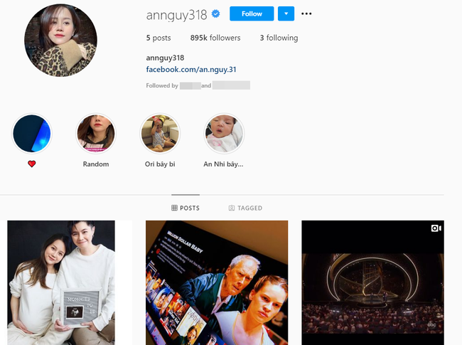 Hiện tại nữ vlogger An Nguy chỉ để lại bức hình khoe bụng bầu ngồi cạnh người tình đồng tính cùng 4 bài đăng khác trên Instagram của mình.