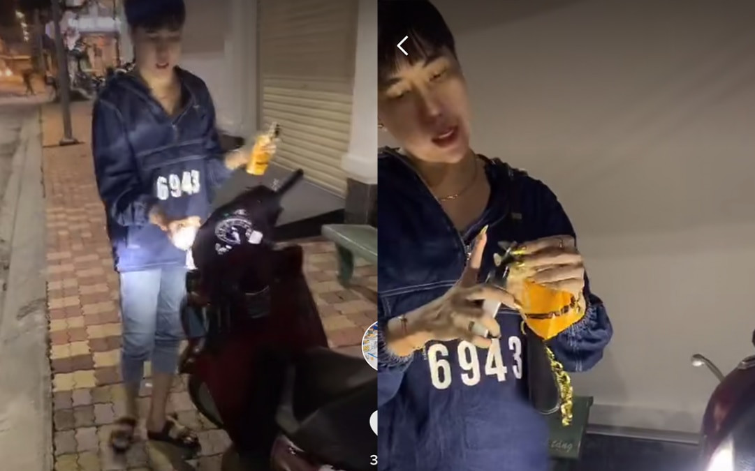 Clip vừa đăng đã thu hút gần 1 triệu lượt xem với hơn 3 nghìn bình luận, chủ yếu là netizen phản ứng, cho rằng Huỳnh Đạt đang cố tình chơi ngông. Ảnh: Chụp màn hình