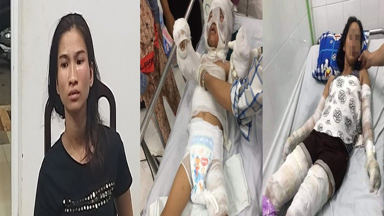 4 . Đốt cháu vì vay nợ nóng hộ anh rể: TAND tỉnh Bà Rịa - Vũng Tàu tuyên phạt Nguyễn Như Phượng (27 tuổi, quê Long Mỹ, Hậu Giang) 9 năm tù về tội giết người. Phượng vay nóng hộ anh rể 3 triệu lãi 900 nghìn đồng/ tháng. Do anh rể không trả đúng hẹn, Phượng bị chủ nợ gây áp lực nên đã mang xăng qua nhà trọ của chị gái mình yêu cầu chị gọi anh rể về trả nợ cho Phượng rồi bật lửa đốt làm cháu bị phỏng 45%.