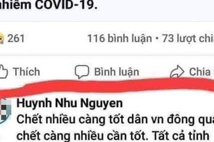 Hé lộ bất ngờ về chủ tài khoản Facebook đăng nội dung “chết càng nhiều càng vui“ He lo bat ngo ve chu tai khoan Facebook dang noi dung “chet cang nhieu cang vui“