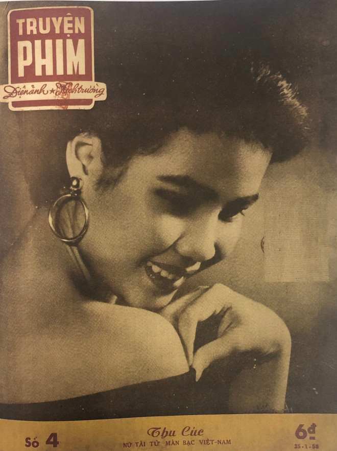 Thu Cúc trên bìa tờ Truyện phim ra ngày 25/1/1958.