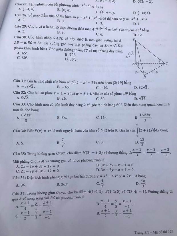 Dap an 24 ma de thi mon Toan ky thi tot nghiep THPT 2020-Hinh-3