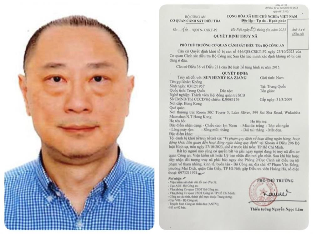 SUN HENRY KA ZIANG (SN 1957, tại Trung Quốc), thành viên Hội đồng quản trị SCB.