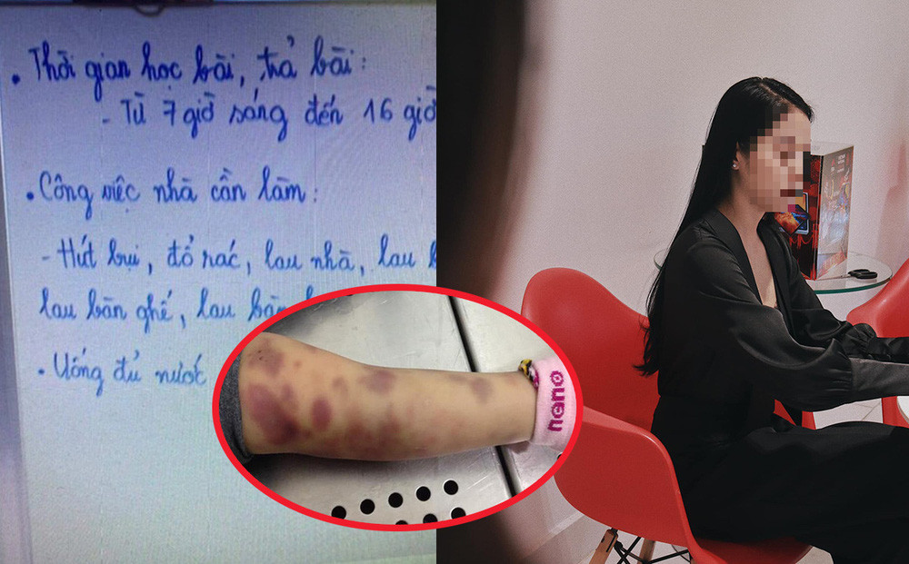 Thái và Trang còn dùng cây kim loại đánh vào đầu cháu A. Trang nắm tóc cháu A., bắt cháu A. chui vào chuồng chó nhốt cùng với 1 con chó Corgi, Trang tiếp tục đánh đập, chửi mắng cháu A.. Thái đứng bên cạnh chứng kiến và cùng chửi mắng cháu A. 