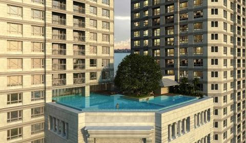 Tân Hoàng Minh Group còn xây dựng một tòa tháp dịch vụ riêng biệt cao 8 tầng nhằm phục vụ nhu cầu sinh hoạt, thư giãn và nghỉ ngơi của cư dân với các tiện ích như bể bơi bốn mùa, phòng tập gym, khu spa hiện đại, nhà trẻ chuẩn quốc tế và 4 tầng làm trung tâm thương mại. Tòa nhà có tới 5 tầng hầm đảm bảo đủ chỗ đỗ xe cho mỗi căn hộ, xung quanh là 4.000m2 sân vườn làm khu vui chơi và tiếp khách.