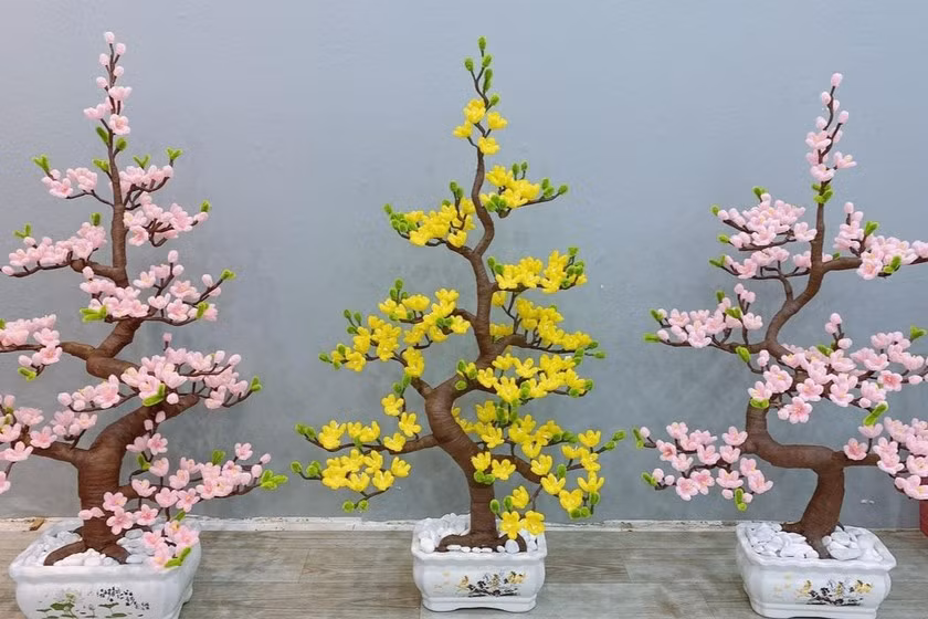 Những chậu hoa cầu kỳ khiến nhiều người phải xuýt xoa.