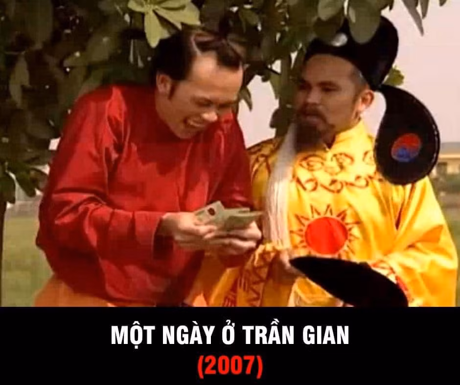 Một ngày ở trần gian (2007) nói về chuyến đi thị sát của Thiên sứ (Xuân Hinh) phụng mệnh Ngọc Hoàng hạ phàm vào ngày tết để tìm hiểu cuộc sống ở trần gian diễn ra như thế nào. Đồng hành cùng Thiên sứ là chú Cuội (Hoài Linh). Những sự cố hài hước cũng như “lật tẩy” về thói hư tật xấu của người trần gian qua cách diễn “tung hứng” của hai diễn viên hài Nam-Bắc đã tạo nên tiếng cười đầy vui vẻ, sảng khoái cho khán giả.