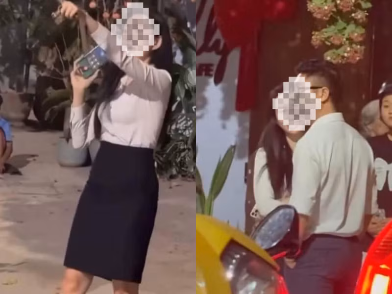 Xon xao doan clip nu nhan vien ngan hang bi danh ghen, lot do