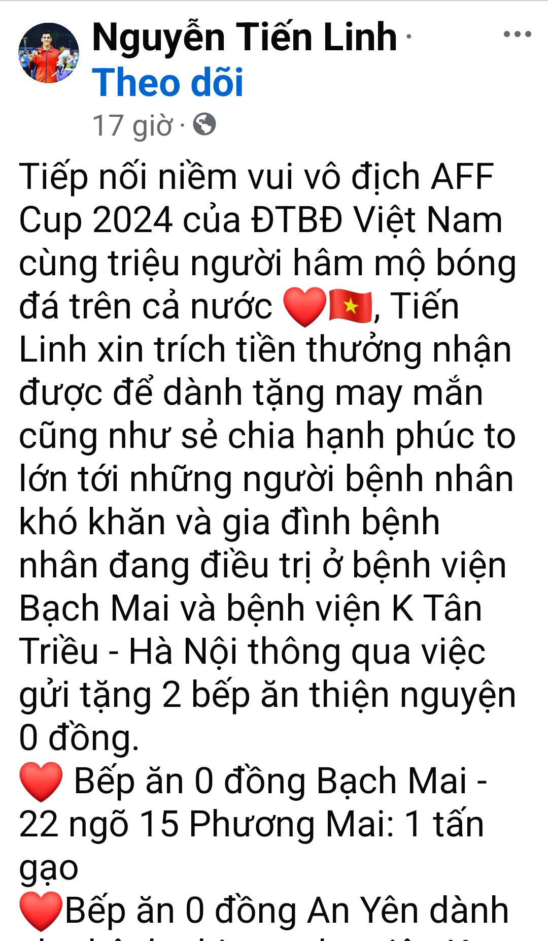 Số gạo này sẽ được sử dụng để nấu những suất cơm miễn phí, giúp các bệnh nhân có thêm sức khỏe để chống chọi với bệnh tật.