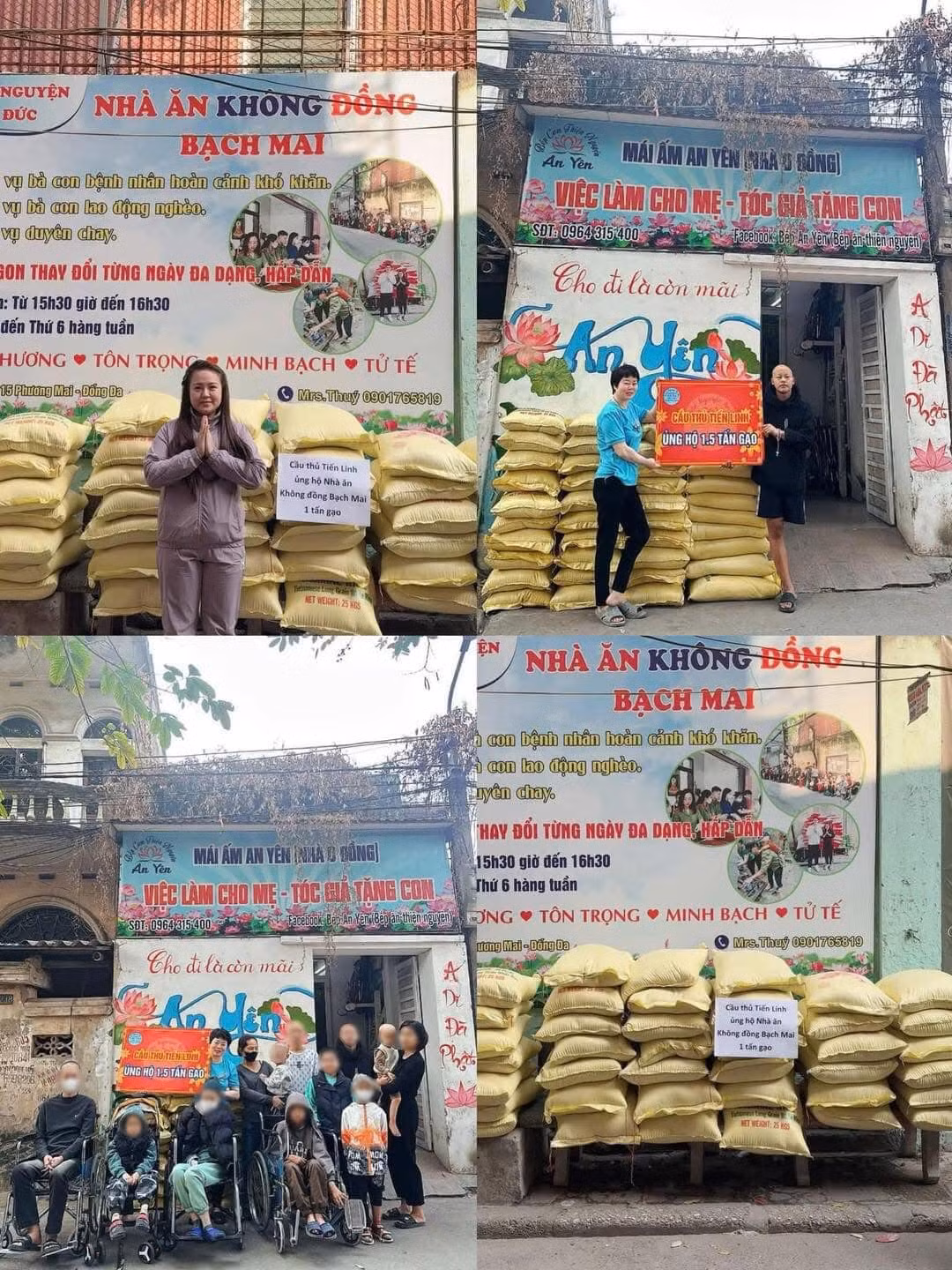 Với số tiền thưởng nhận được sau giải đấu, Tiến Linh đã không ngần ngại trích ra một phần để mua 2,5 tấn gạo, dành tặng cho bệnh nhân nghèo tại bệnh viện Bạch Mai và bệnh viện K Tân Triều.