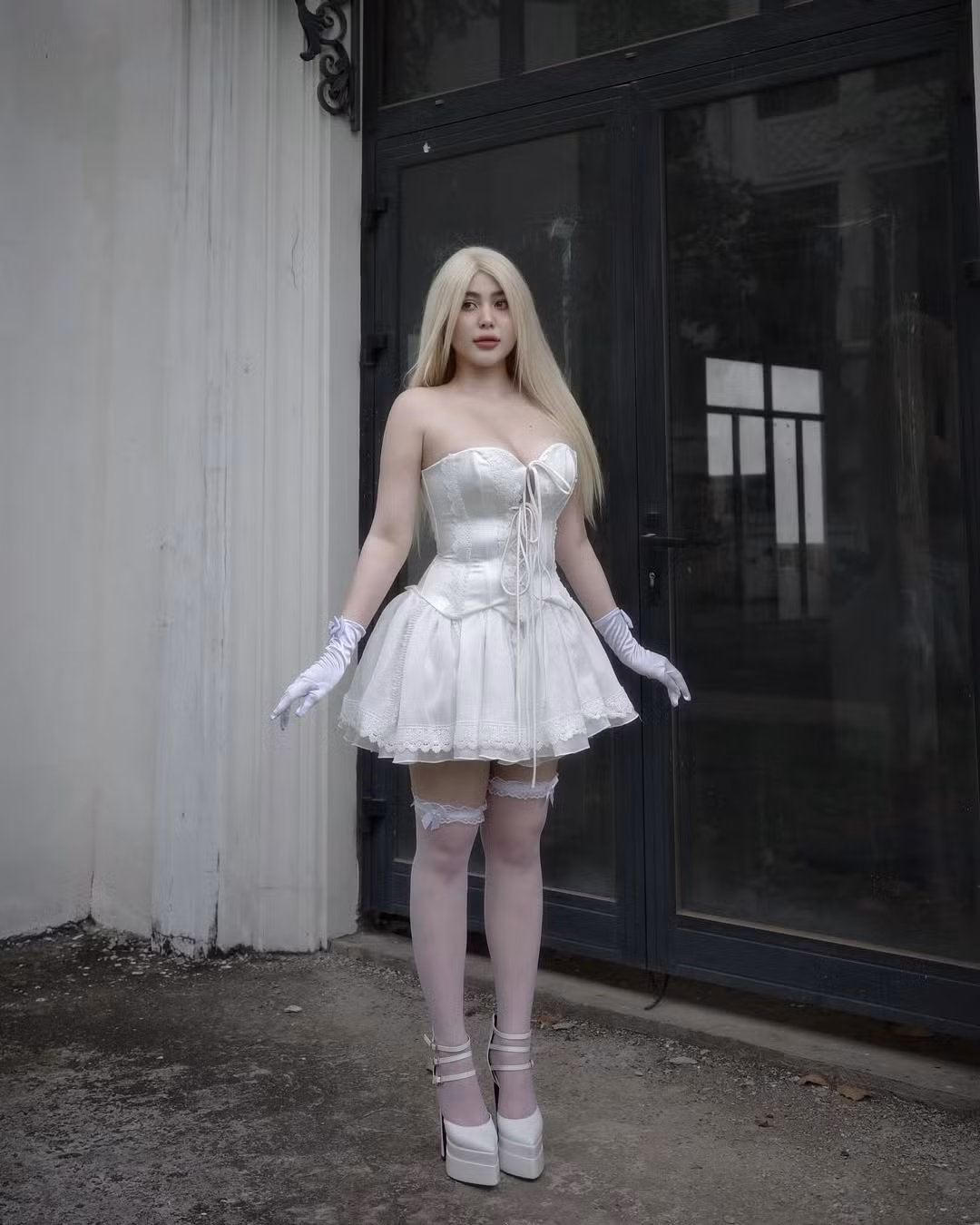 Cô nàng sở hữu vẻ ngoài chubby.