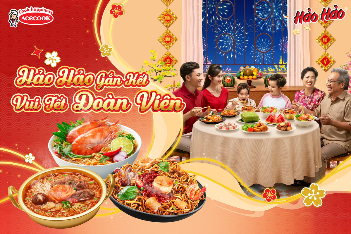 TVC Tết "Tết Hảo là Tết đoàn viên" của Hảo Hảo đã khiến người xem đầy hoài niệm về những khoảnh khắc ấm áp, bình dị bên gia đình trong dịp Tết.