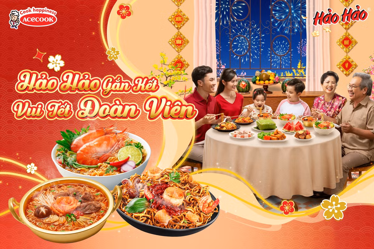 TVC Tết "Tết Hảo là Tết đoàn viên" của Hảo Hảo đã khiến người xem đầy hoài niệm về những khoảnh khắc ấm áp, bình dị bên gia đình trong dịp Tết.