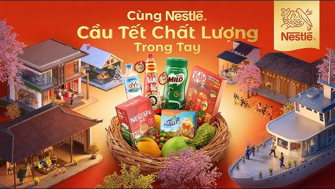 Nhân dịp Tết Nguyên đán 2025, Nestlé Việt Nam đã gửi gắm thông điệp ý nghĩa "Cùng Nestlé, Cầu Tết chất lượng trong tay" nhằm khơi dậy tinh thần đoàn kết, sẻ chia và yêu thương trong mỗi gia đình Việt.