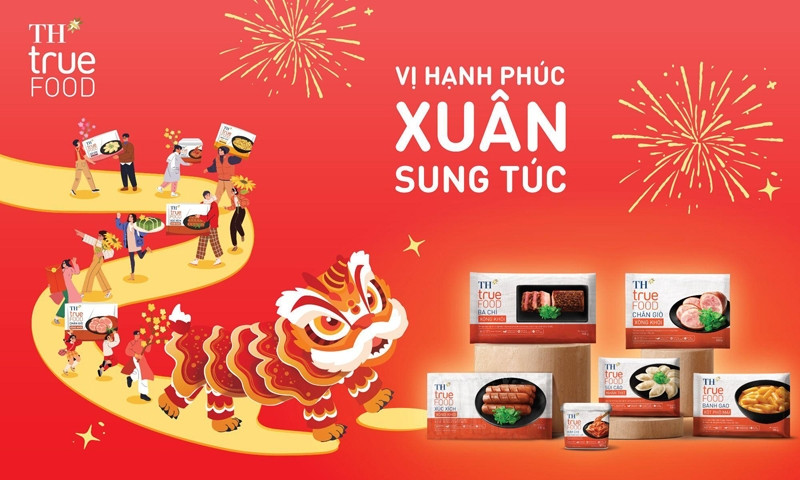 Với thông điệp “Vị Hạnh Phúc - Xuân Sung Túc”, TH mong muốn mang đến cho khách hàng nguồn năng lượng tích cực từ những sản phẩm tốt cho sức khỏe trong TVC chào Tết đầy ấn tượng.