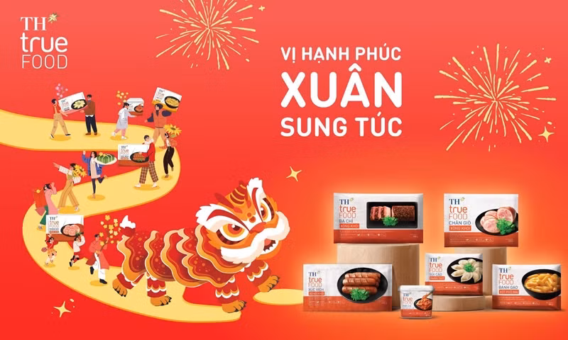 Với thông điệp “Vị Hạnh Phúc - Xuân Sung Túc”, TH mong muốn mang đến cho khách hàng nguồn năng lượng tích cực từ những sản phẩm tốt cho sức khỏe trong TVC chào Tết đầy ấn tượng.