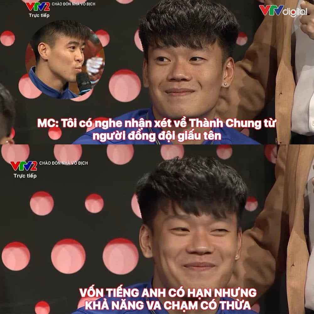 Thành Chung là người có lối chơi máu lửa, hết mình và không ngại các tình huống tranh chấp bóng.