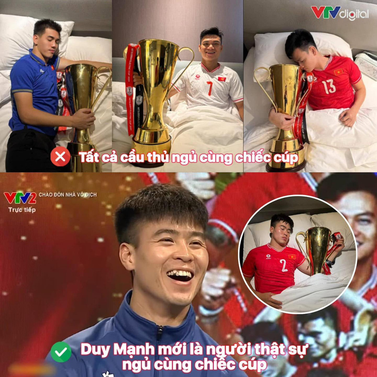 Ai nói cầu thủ toàn là những người đàn ông lạnh lùng? Nhìn cái cách mà tuyển Việt Nam "quăng miếng" mới thấy các chiến binh sao vàng cũng cực kỳ có năng khiếu hài hước.