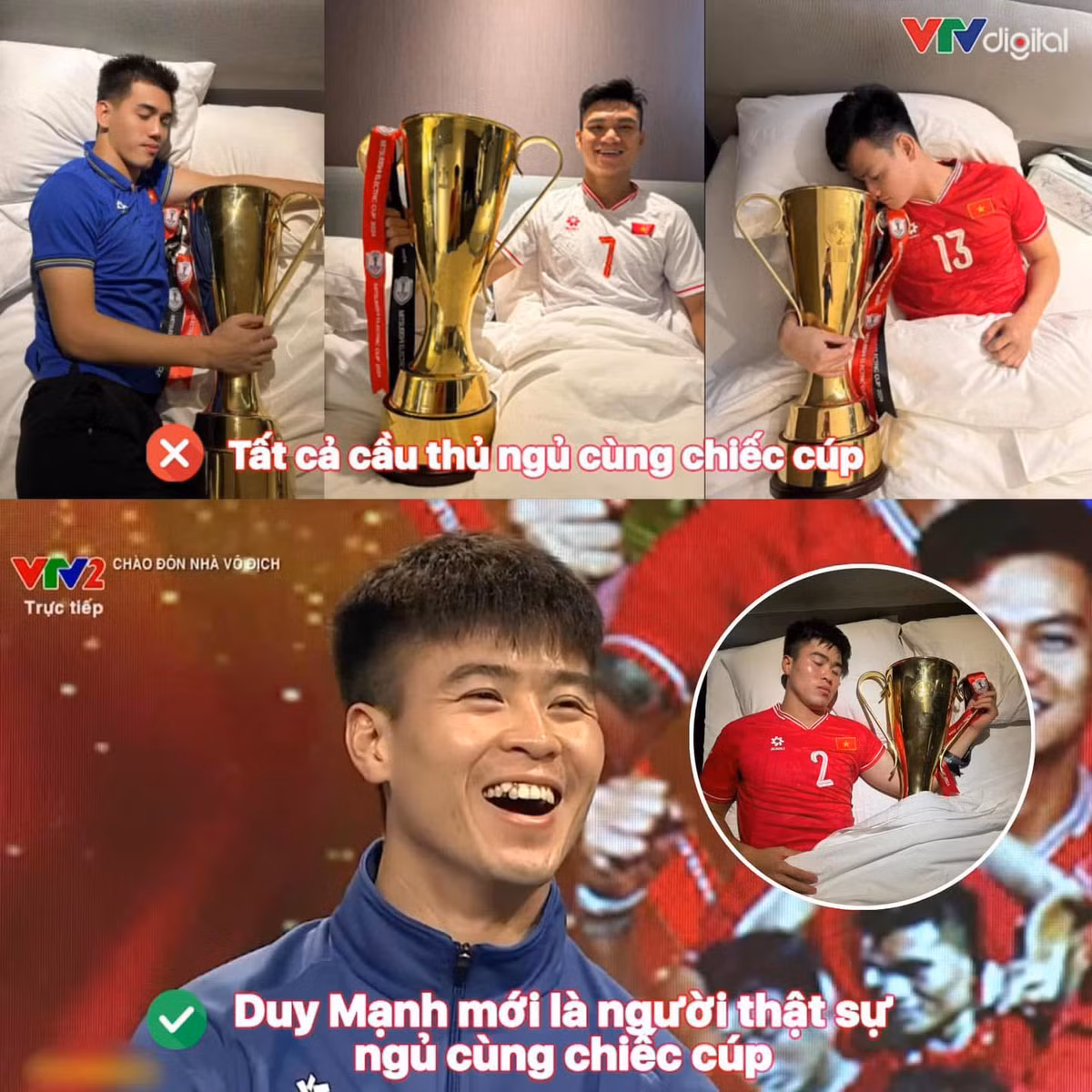 Ai nói cầu thủ toàn là những người đàn ông lạnh lùng? Nhìn cái cách mà tuyển Việt Nam "quăng miếng" mới thấy các chiến binh sao vàng cũng cực kỳ có năng khiếu hài hước.