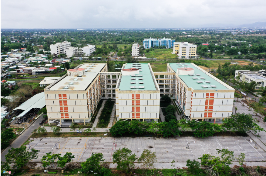 Dự án Làng Đại học Đà Nẵng là khu chức năng đặc thù, trung tâm giáo dục đào tạo, nghiên cứu khoa học đa ngành, đa lĩnh vực cấp quốc gia, quốc tế, được quy hoạch theo hướng đô thị thông minh, đô thị xanh. (Ảnh: Zing).